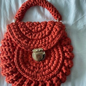 Burnt Orange Turkish Handwoven Handbag